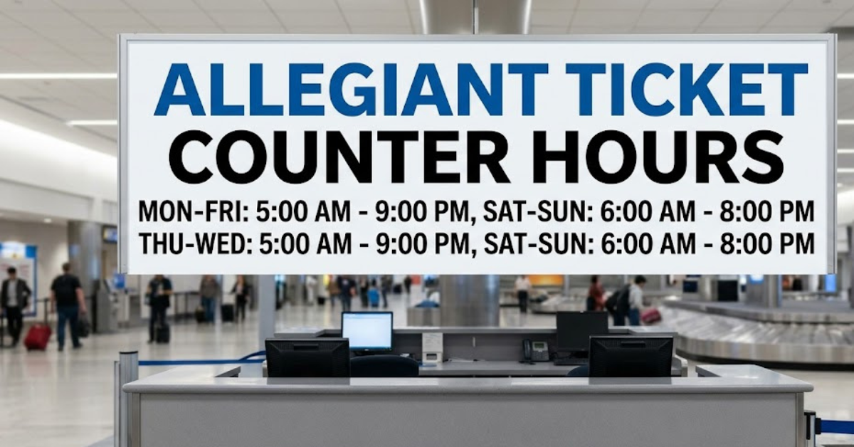 Allegiant Ticket Counter Hours: Full Airport Guide