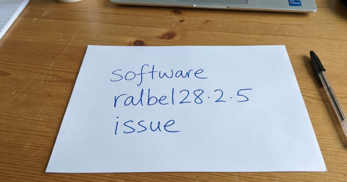Software Ralbel28.2.5 Issue: What It Is & How to Fix It