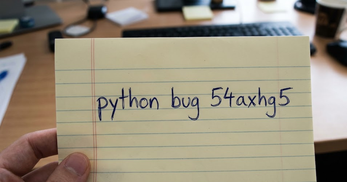 Python Bug 54axhg5: Causes, Fixes & System Guide