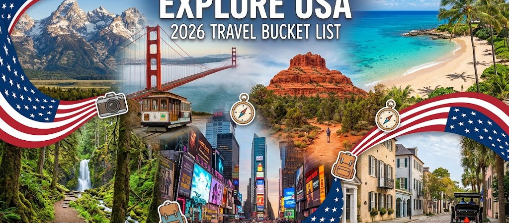 12 Best Places to Visit in USA: 2026 Travel Bucket List