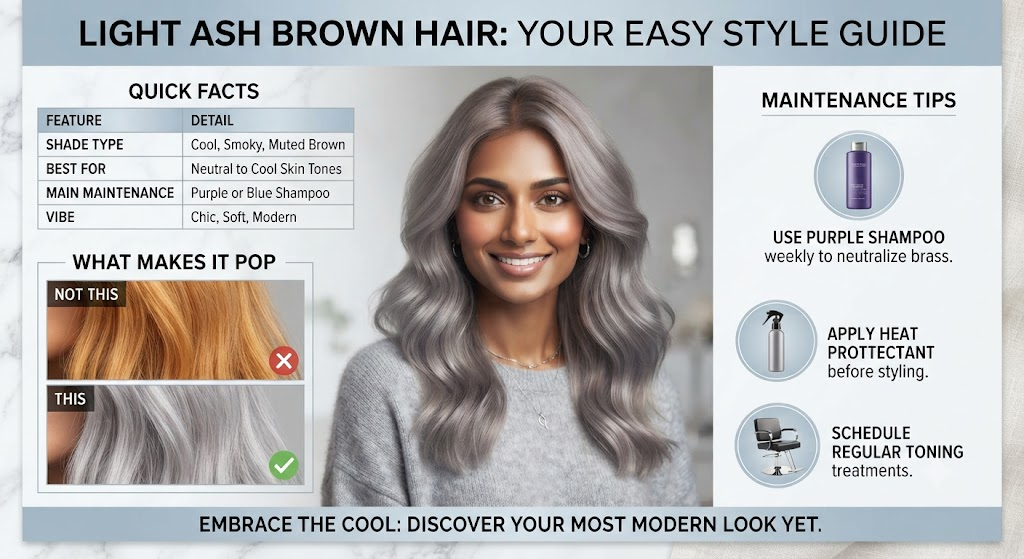 Light Ash Brown Hair: Easy Guide, Tips & Ideas